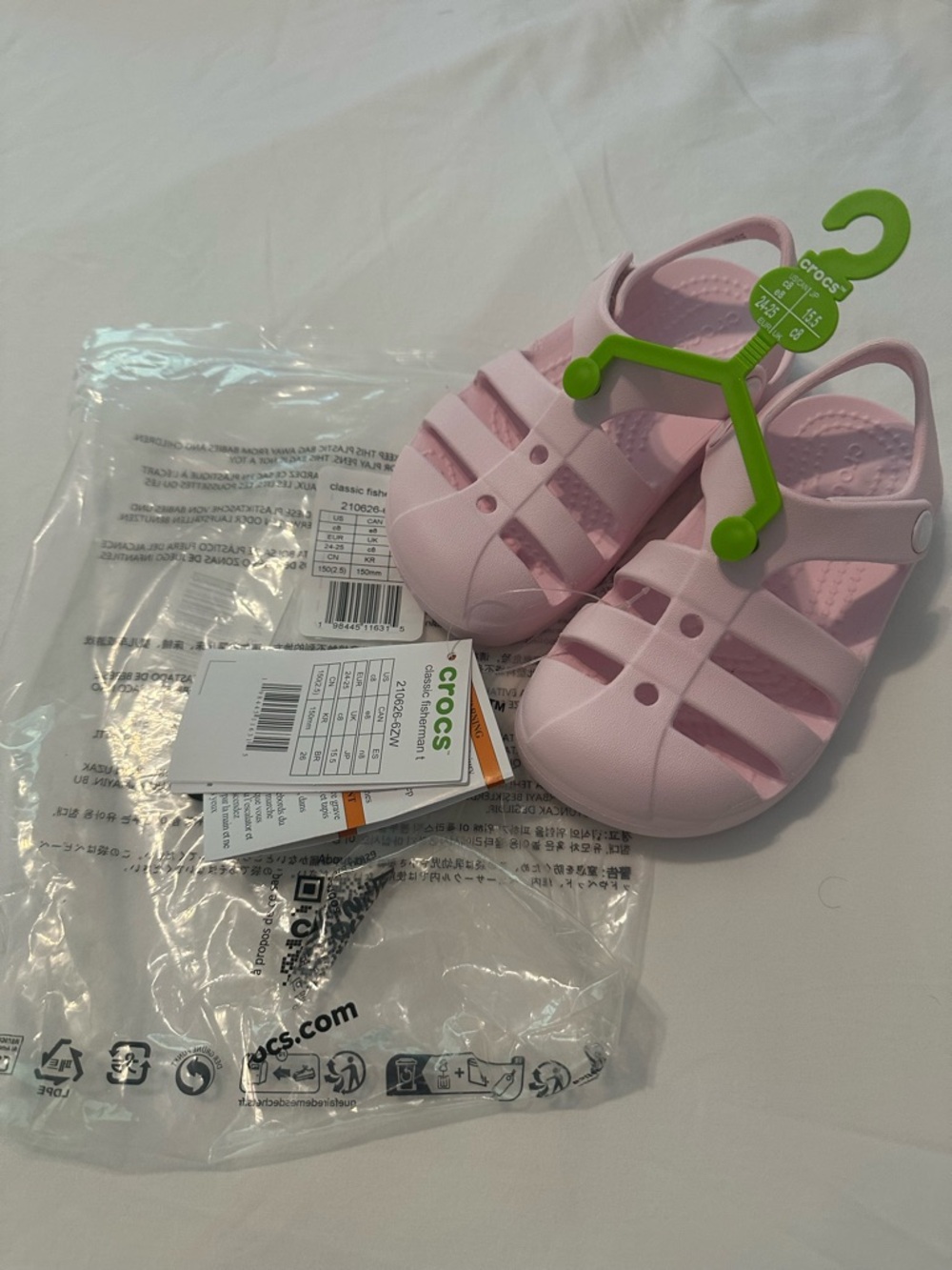Crocs Fisherman Sandal Pink Milk C8